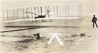 (EARLY AVIATION) A selection of 10 press photographs documenting the early decades of aviation, including one Wright Brothers photograp